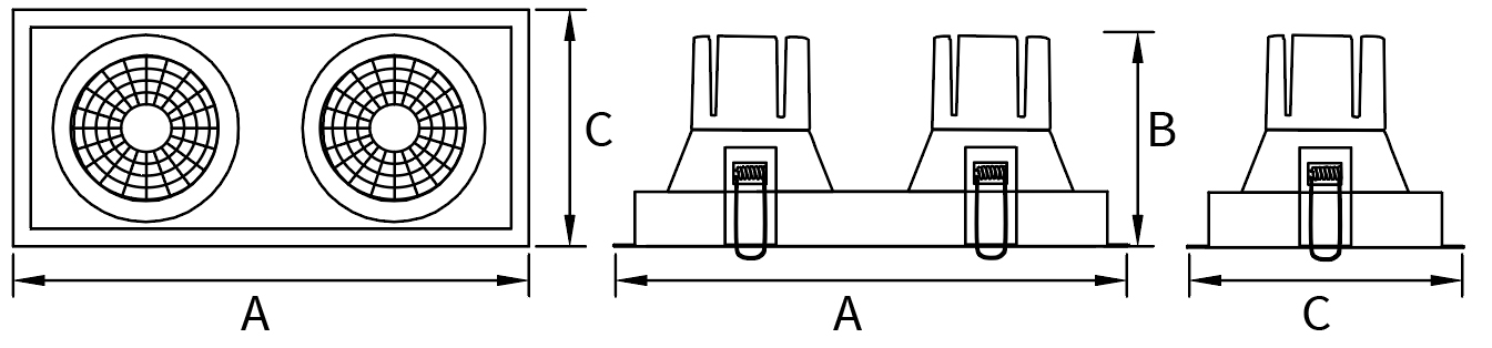 Technische tekening Carden E Duo