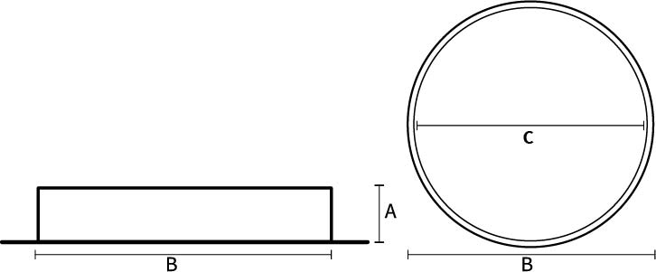 Technische tekening VISO BASIC TRIMLESS 15Z